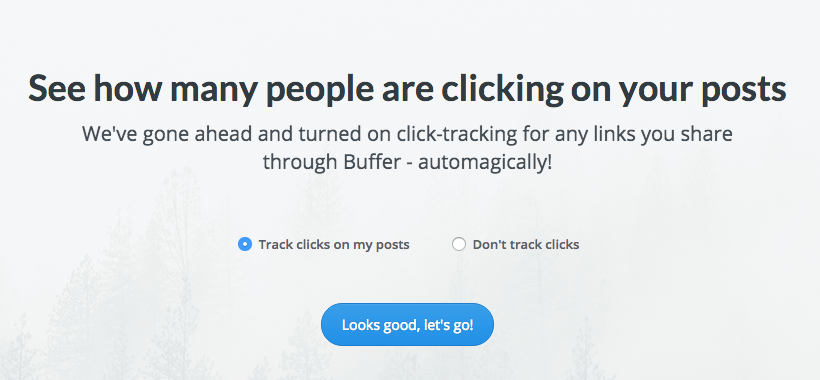 Confirm link tracking with Buffer